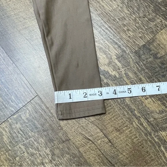 Under Armour Shirt ColdGear MockNeck Mens Medium Tan Brown Fitted Base Layer - Picture 6 of 9